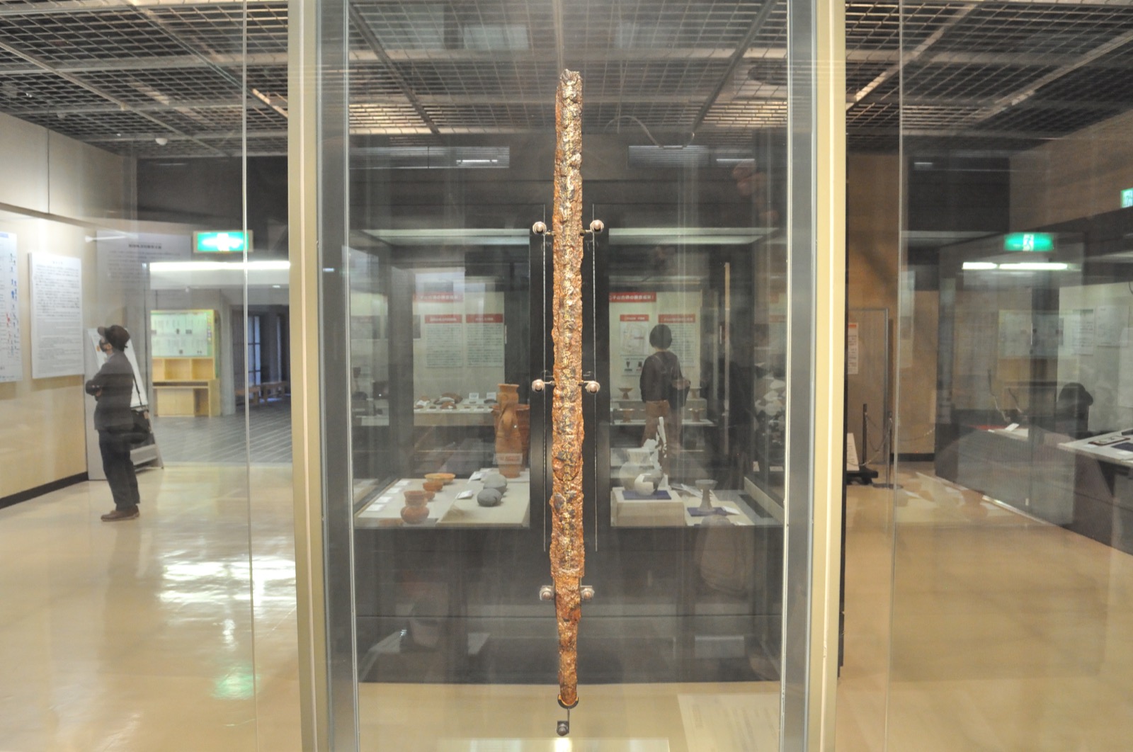 115文字の金象嵌銘を持つ稲荷山古墳出土鉄剣
